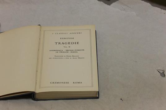 Euripide - Tragedie Vol. 2 - Euripide - copertina