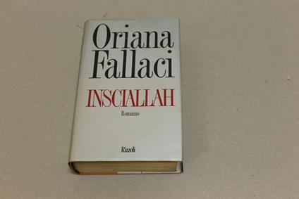 Insciallah - Oriana Fallaci - copertina