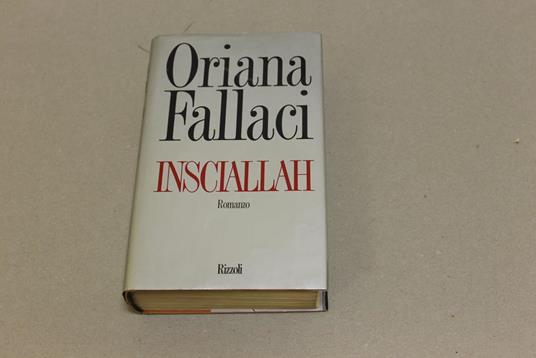Insciallah - Oriana Fallaci - copertina
