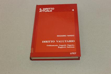 Diritto valutario - Massimo Nardo - copertina