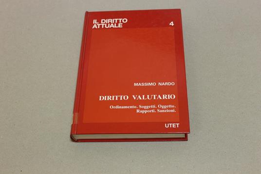 Diritto valutario - Massimo Nardo - copertina