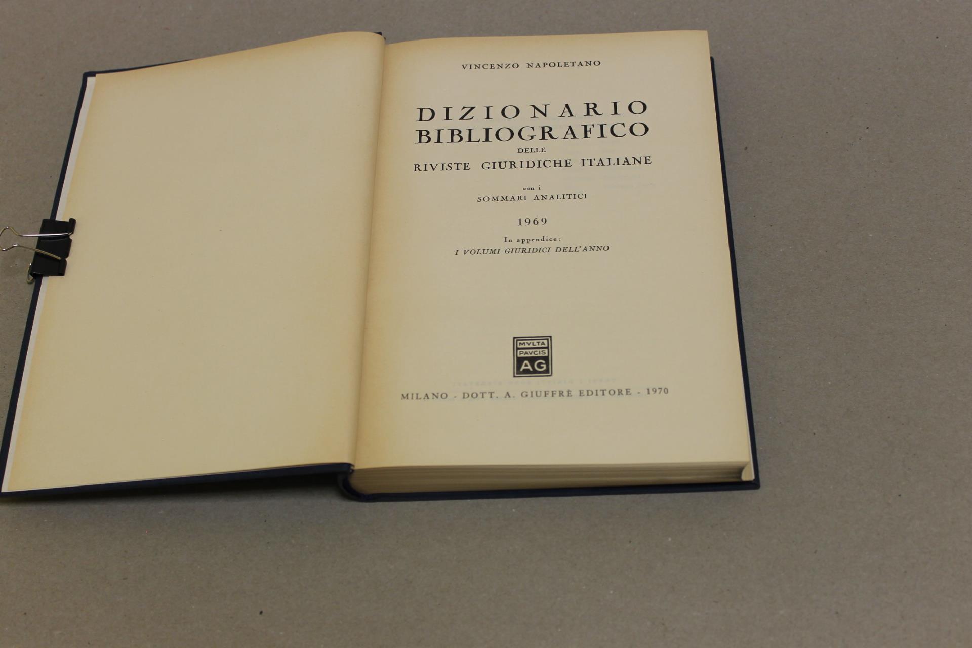 Dizionario bibliografico delle riviste giuridiche italiane 1969