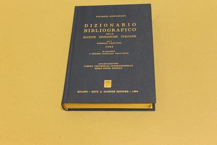 Dizionario giuridico-Law dictionary - Francesco De Franchis - copertina