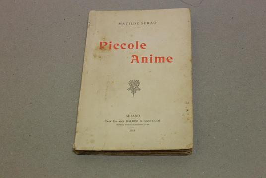 Piccole anime - Matilde Serao - copertina