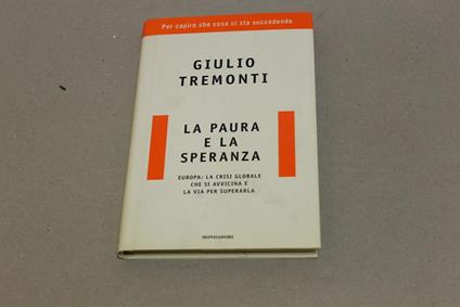 La La paura e la speranza - Giulio Tremonti - copertina