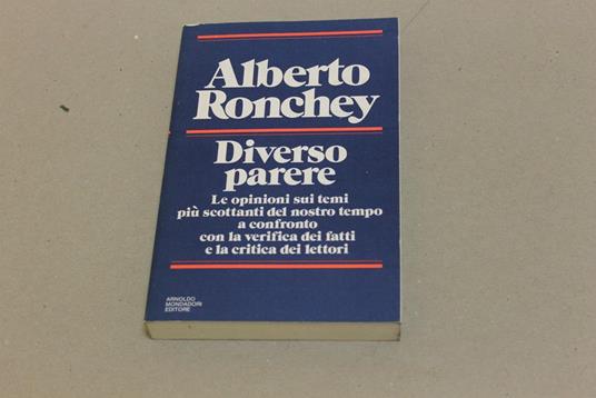 Diverso parere - Alberto Ronchey - copertina