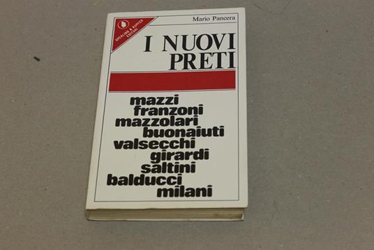 I I nuovi preti - Mario Pancera - copertina