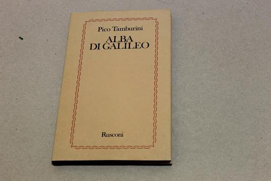 Alba di Galileo - Pico Tamburini - copertina