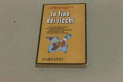 La La fine dei ricchi - Alfred Sauvy - copertina