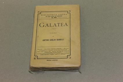 Galatea - Anton G. Barrili - copertina
