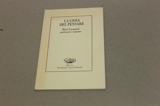 La La gioia del pensare - copertina