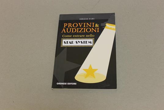 Provini e audizioni - Sergio Fabi - copertina
