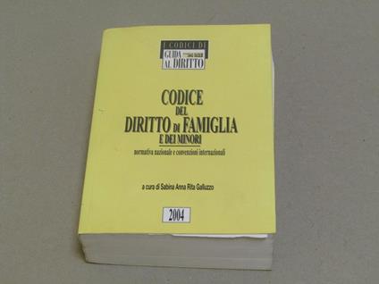 Codice del diritto di famiglia e dei minori. Normativa nazionale e convenzioni internazionali - copertina