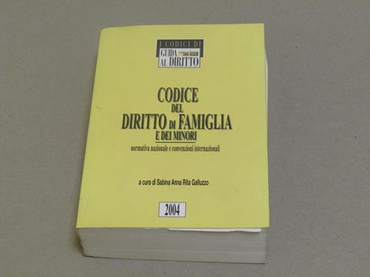 Codice del diritto di famiglia e dei minori. Normativa nazionale e convenzioni internazionali - copertina