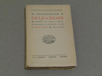 Giulio Cesare - William Shakespeare - copertina