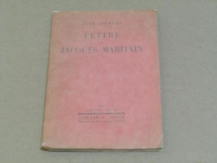 Lettre a Jacques Maritain - Jean Cocteau - copertina