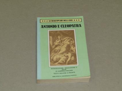 Antonio E Cleopatra - William Shakespeare - copertina