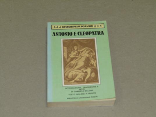 Antonio E Cleopatra - William Shakespeare - copertina