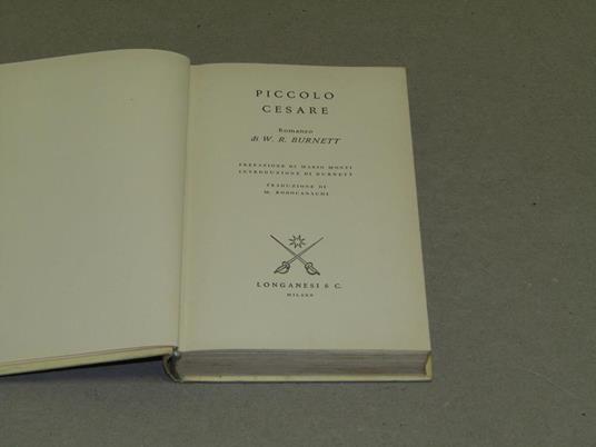 Piccolo Cesare - William R. Burnett - copertina