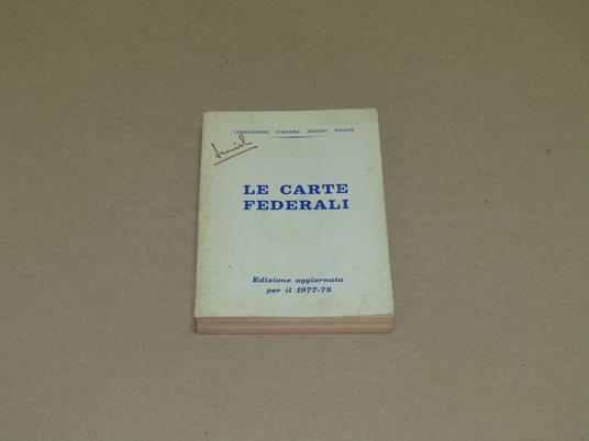 Le Le Carte Federali - copertina