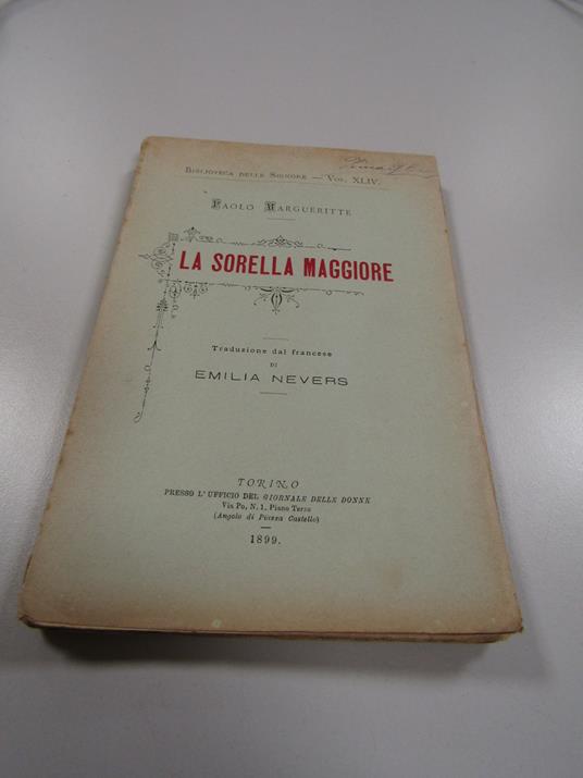 La La Sorella Maggiore - Paolo Margueritte - copertina