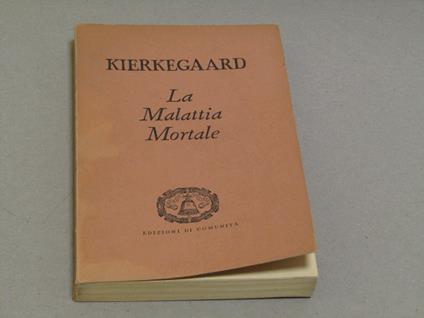 La La Malattia Mortale - Sören Kierkegaard - copertina
