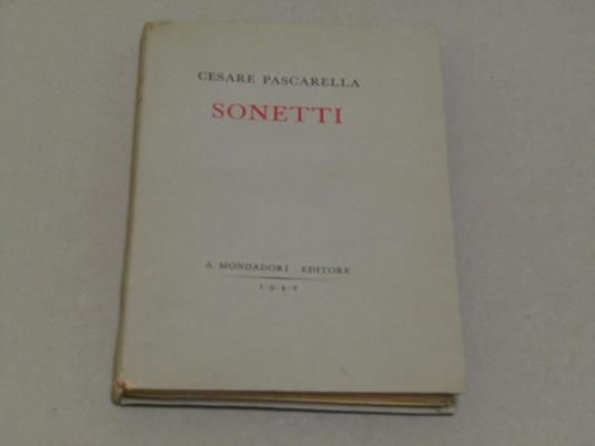 Sonetti - Cesare Pascarella - copertina