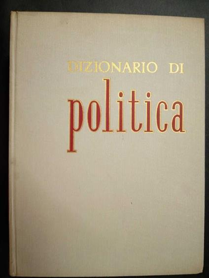 Dizionario Di Politica - Norberto Bobbio - copertina