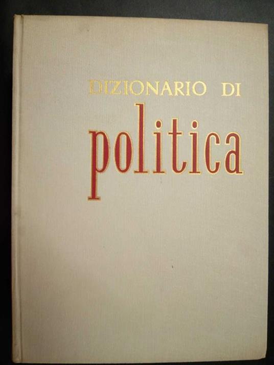 Dizionario Di Politica - Norberto Bobbio - copertina
