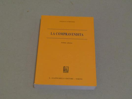 Angelo Luminoso. La compravendita - Angelo Luminoso - copertina