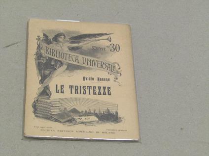 Le tristezze - P. Nasone Ovidio - copertina
