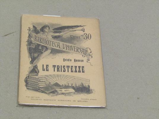 Le tristezze - P. Nasone Ovidio - copertina