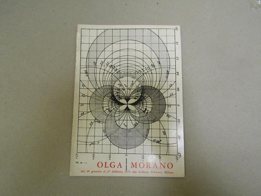 Olga Morano Catalogo Della Mostra, Milano, Galleria Schwarz 28 Gennaio - 27 Febbraio 1971 - Jean-Clarence Lambert - copertina