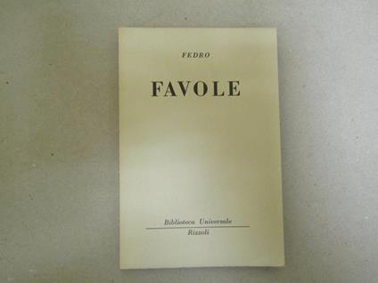 Favole - Fedro - copertina