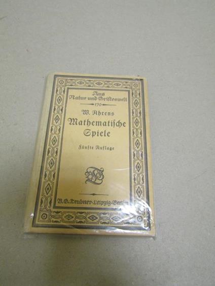 Mathematische Spiele - copertina