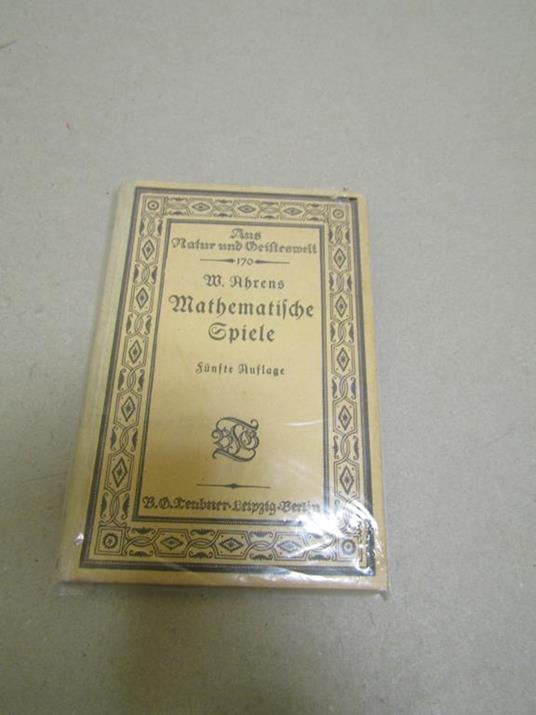 Mathematische Spiele - copertina
