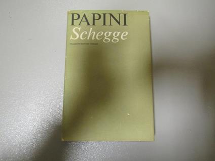 Schegge - Giovanni Papini - copertina