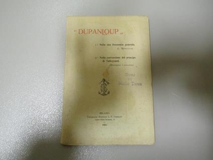 Dupanloup Nella Sua Fisionomia Generale ( Meregalli L. ) - Nella Conversione Del Principe Di Talleyrand ( Monsignor Lagrange ) - L. Meregalli - copertina