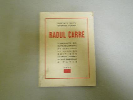 Raoul Carrè Cinquante - Sex Reproductions De Tableaux De Dessins - Gustave Kahn - copertina