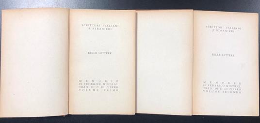 Memorie Di Federico Mistral - Frédéric Mistral - copertina