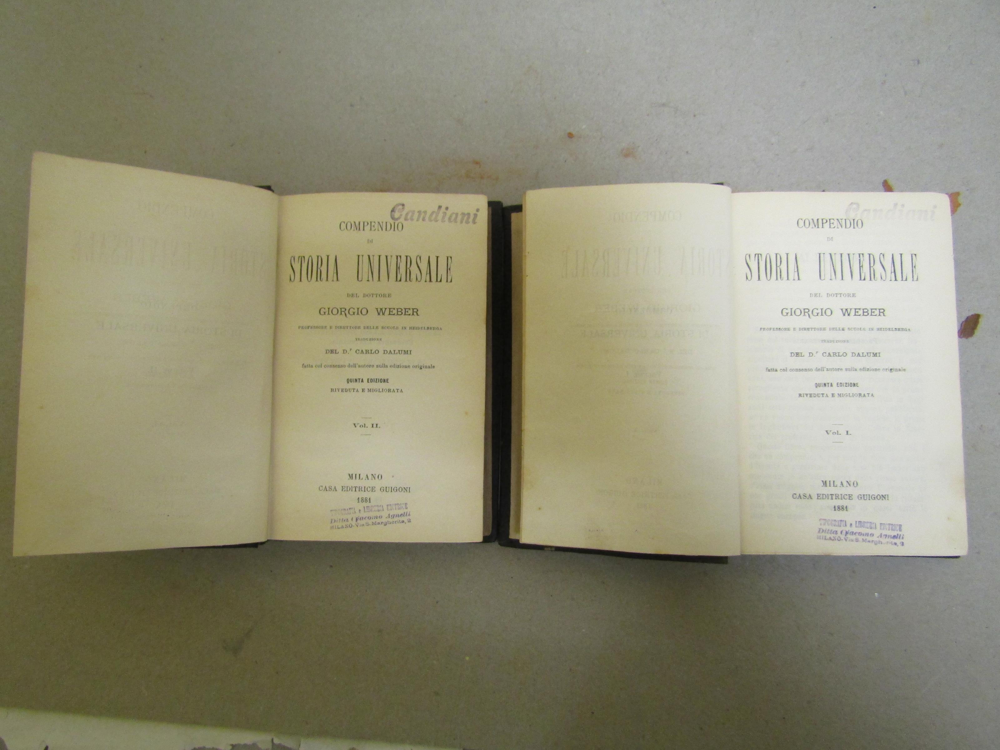 Storia universale. Due volumi