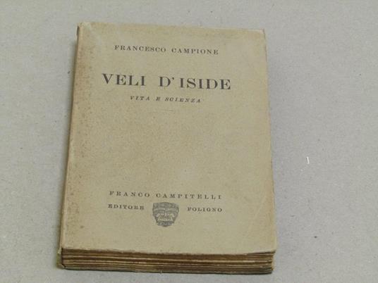 Veli d'Iside - Francesco Campione - copertina
