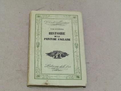 Histoire de la Peinture Anglaise - copertina