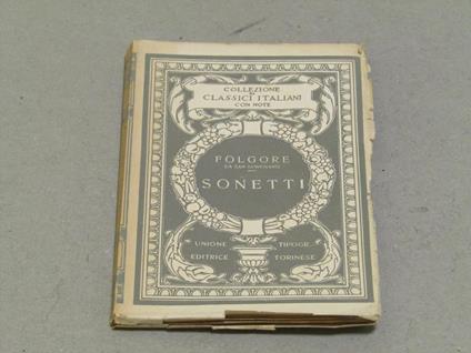 Sonetti - Folgore da San Gimignano - copertina