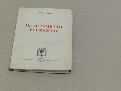 Il movimento ecumenico - Vittorio Subilia - copertina