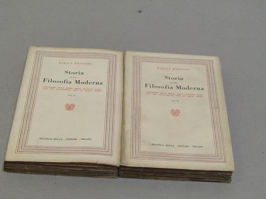 Storia della Filosofia Moderna. 2 voll - Harold Hoffding - copertina