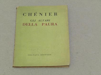 Gli altari della paura - copertina