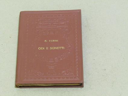 Odi e Sonetti - Giuseppe Parini - copertina
