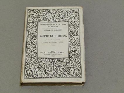 Raffaello e Rubens - Robert Vischer - copertina