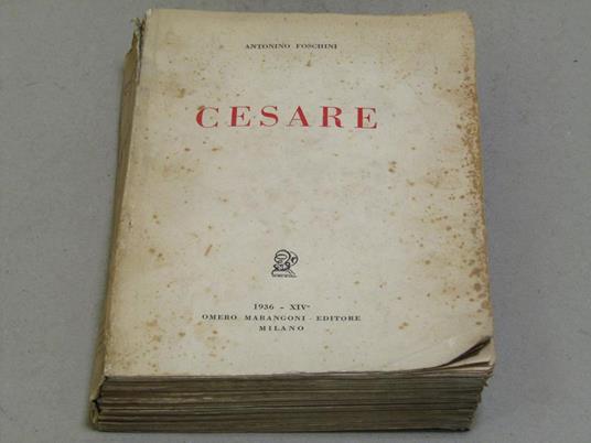 Cesare - dedica dell'autore - Antonio Foschini - copertina